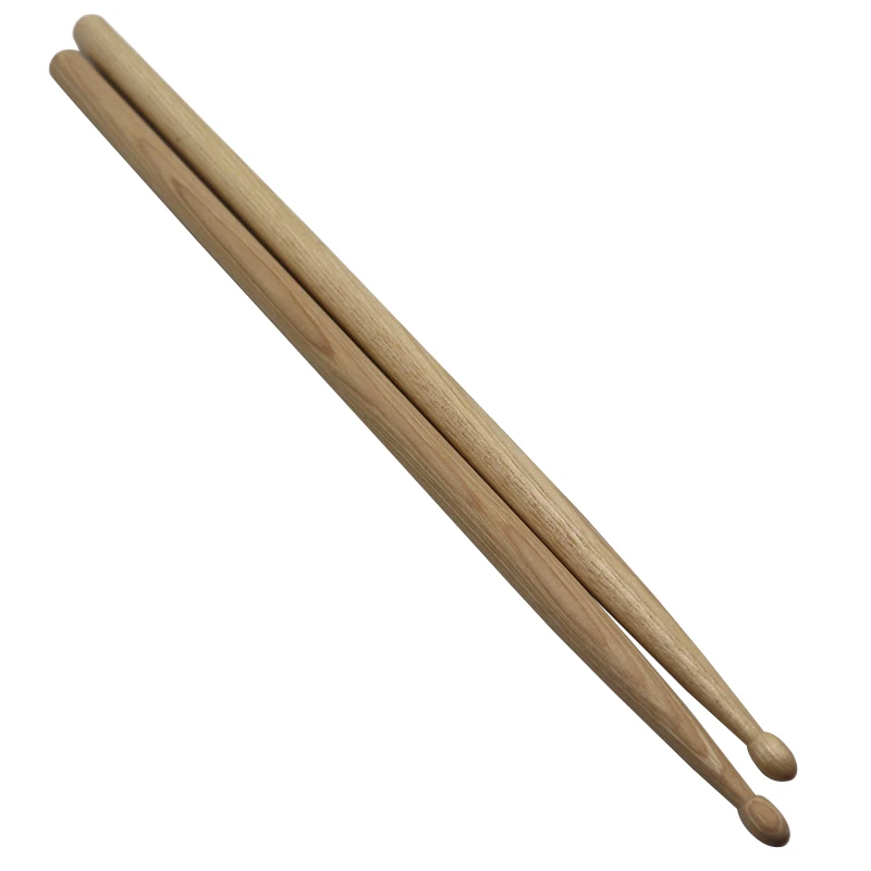 1 Pair 5A USA Hickory Wood Drum Stick Wood Color 5A Stick Drumsticks for Drummer Good Quality with White Packaging