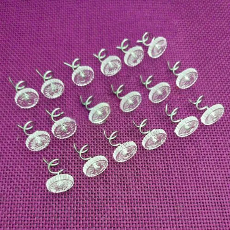 Round Truck Stainless Steel Headliner 15*10mm For Interior Car Set Auto Transparent 60Pcs Accessories Repair Pins