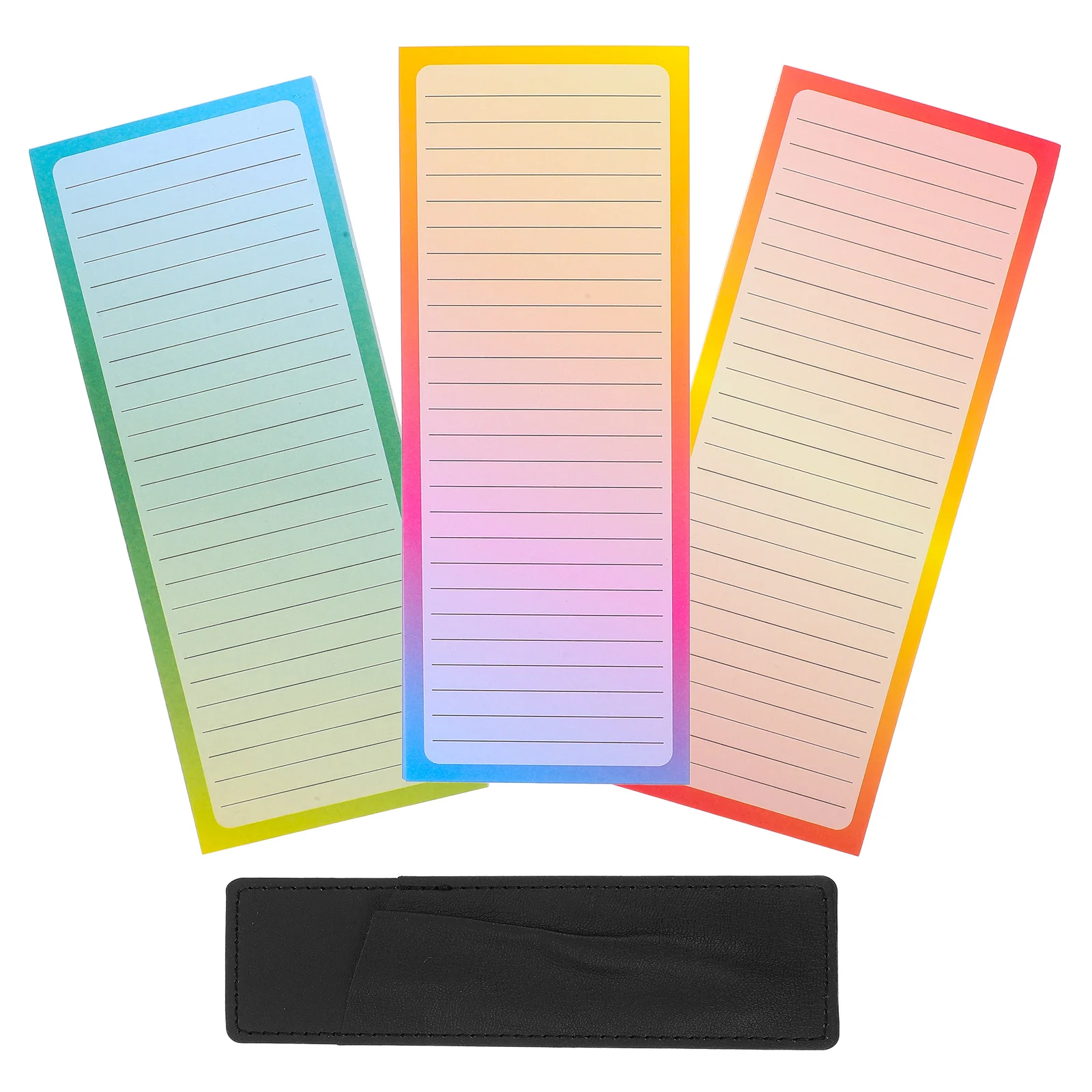 

1Set Magnetic Shopping List Pad for Fridge 150 Colorful Sheets Notepad with Pen Holder Grocery Magnet Shopping List Pad