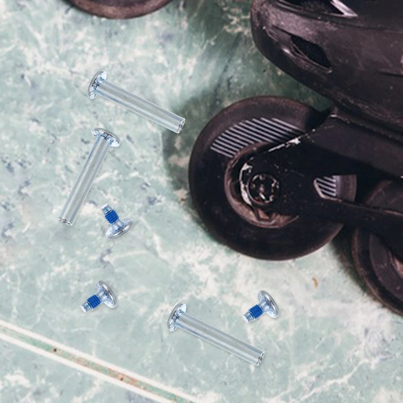 

20Sets Roller Skate Screws Aluminum Alloy Inner Hexagon Durable Replacement Hardware Parts for Skating Gear Repair and
