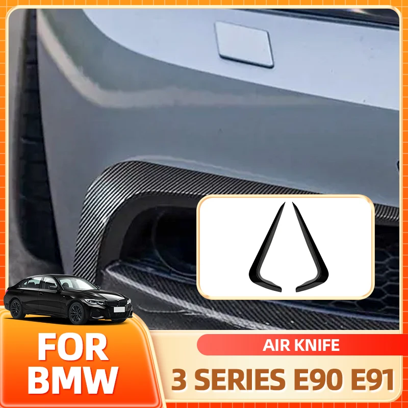 

Glasses Holder Hot Front Bumper Spoiler Fog Lamp Grill Cover Air Knife Splitter Body Kit For BMW 3 Series E90 E91 LCI M Sport