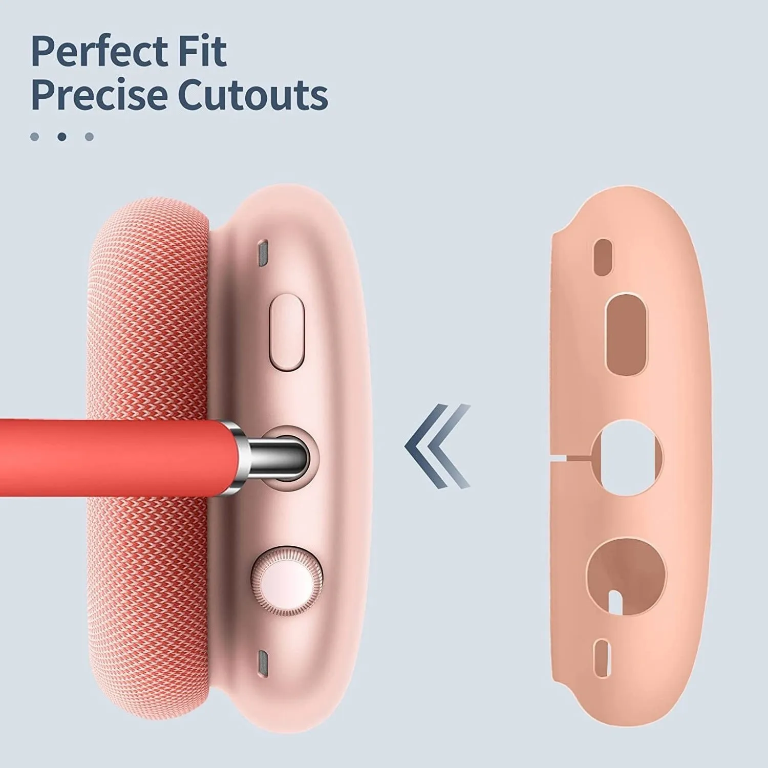 Funda protectora de silicona para auriculares Apple AirPods Max, cascos montados en la cabeza, resistentes a los arañazos