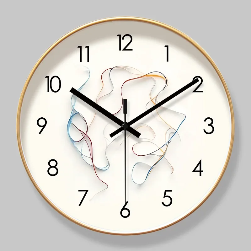 2026 New Wall Clock Modern Design Silent Quartz Needle Luxury Wall Clocks Home Creative Wall Clock Living Room Home Decoration