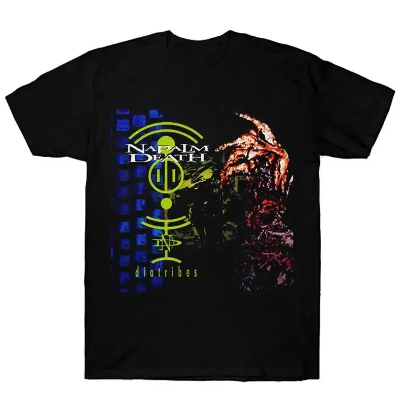 

Napalm Death diatribes T shirt short sleeve cotton black men size S to 5XL
