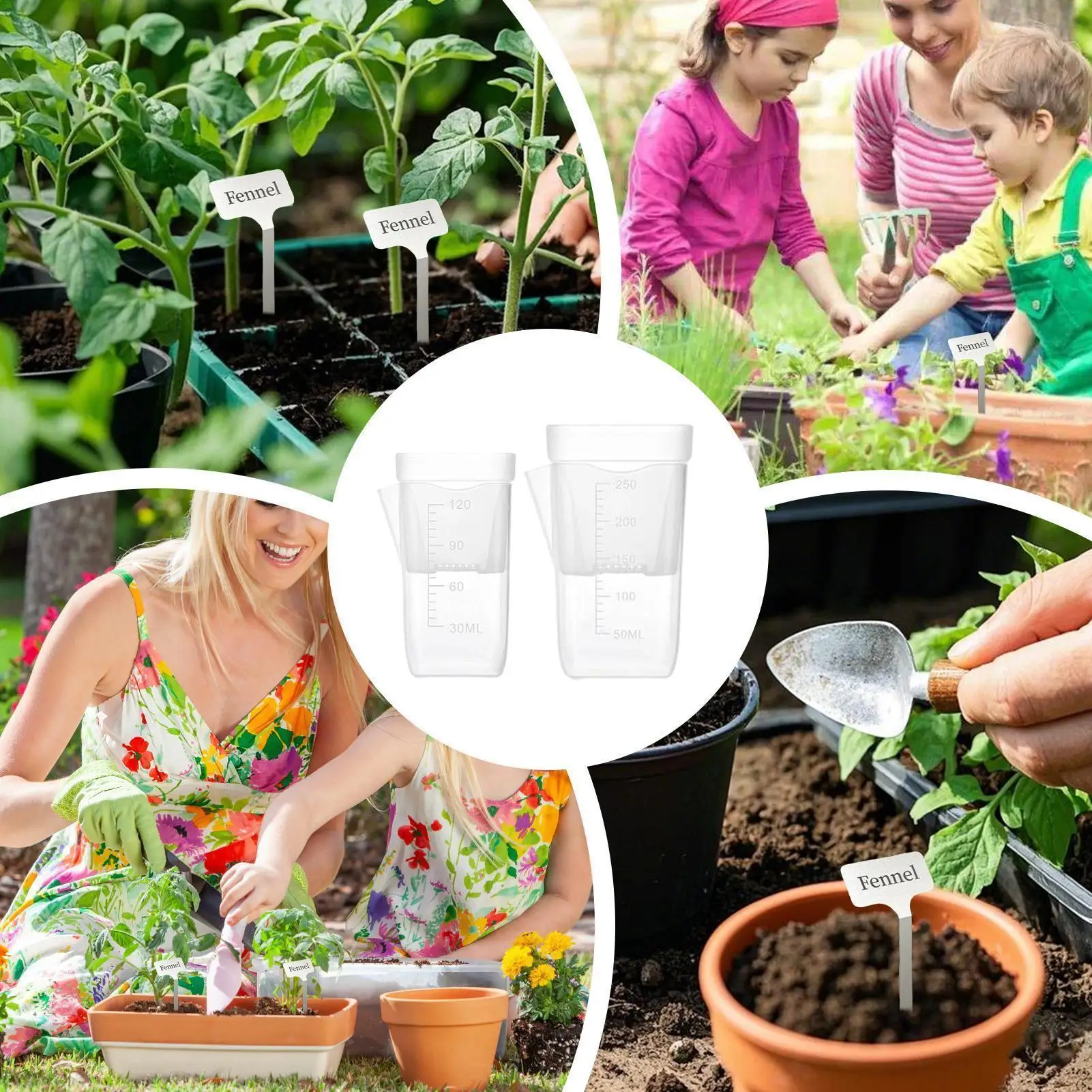 

12Pcs Self Watering Plastic Flower Pot Double Layer Hydroponics Plants Bonsai Pot Vases Succulent Potted Home Office Decor