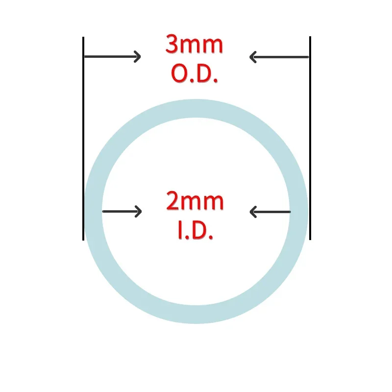 100cm/pcs Hearing Aid PVC Tubing Transparent Sound Guide Tube DIY IEM Earphones Earmold BTE Hearing Aid Earmolds 3mm*2mm