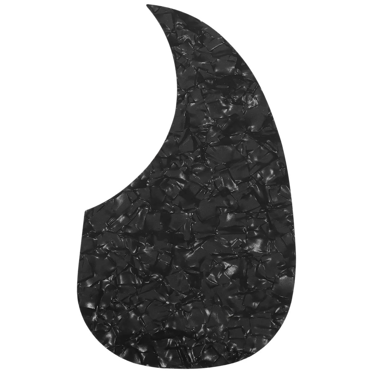 

1pcs Acoustic Guitar Pickguard Self-Adhesive Pick Guard Plate Comma Shape for Classical Acoustic Guitar Part,Black Pearl