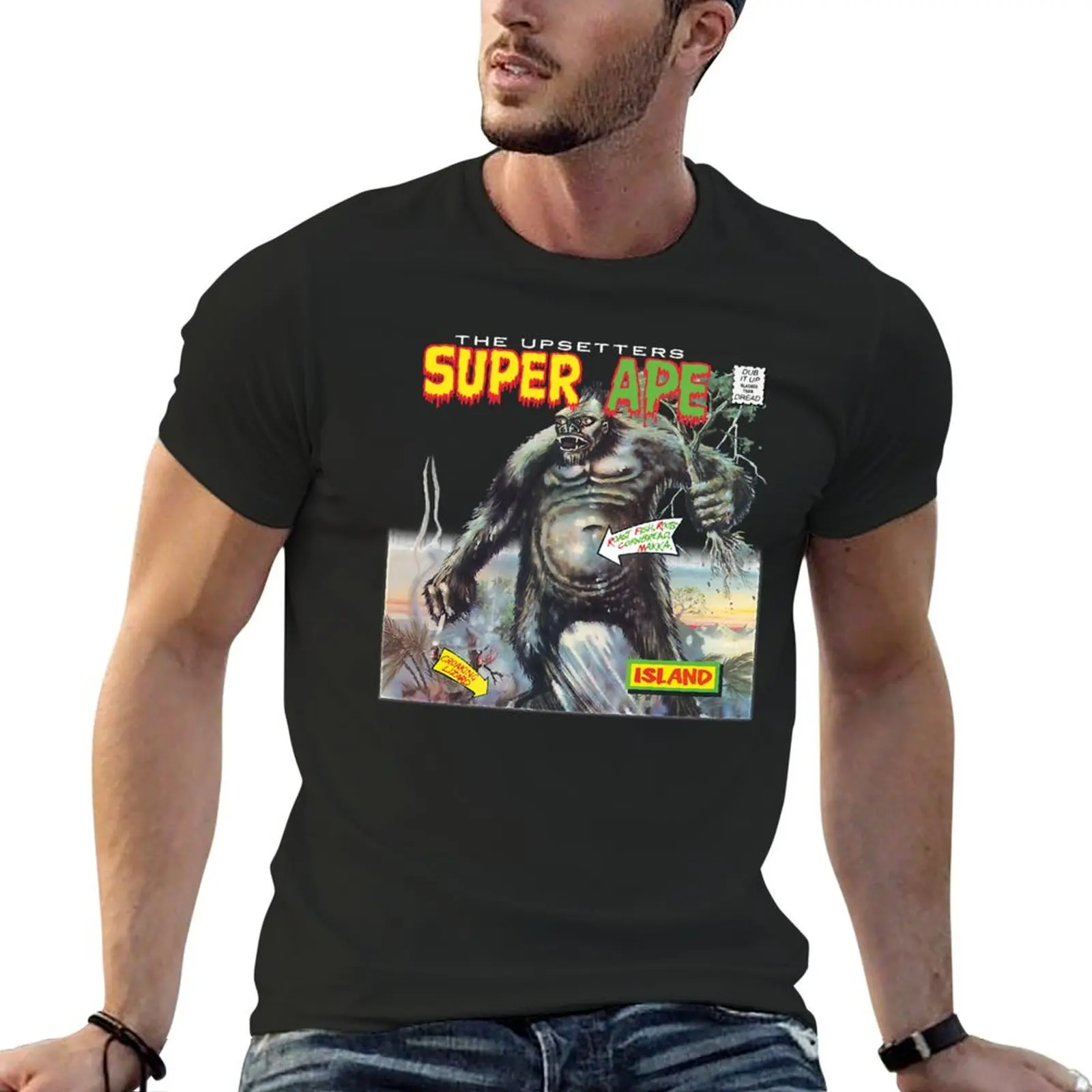 The Upsetters Super Ape - Lee Scratch Perry T-Shirt customizeds graphic shirts custom t shirt animal prinfor boys shirts men