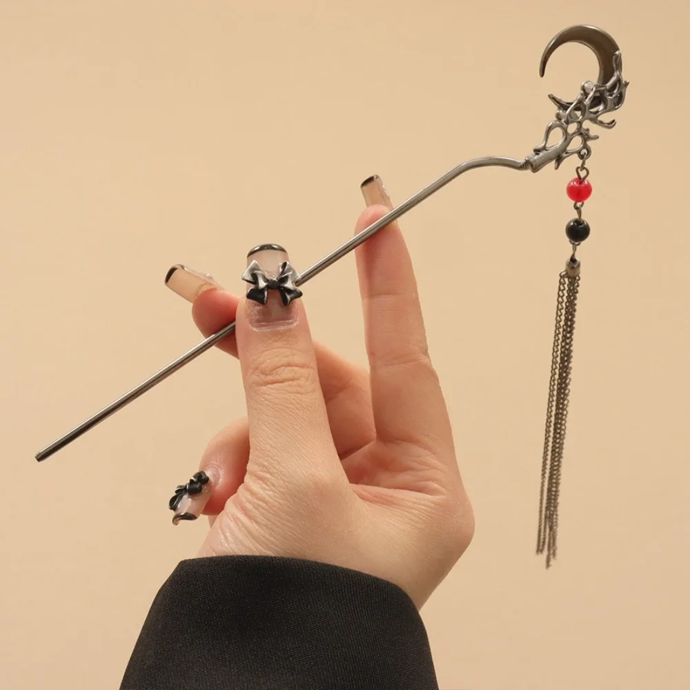 New Chinese Style Tassel Hair Stick Butterfly Flower Vintage Hanfu Chopstick Hair Sticks Metal Durable Hair Accessories