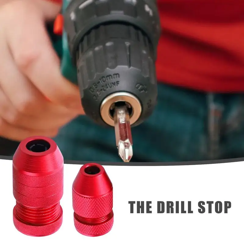 Drill Bit Stop 2pcs Adjustable Drill Stop For Precise Depth Control Anti Slip Drill Bit Stop Collar Set 2-11mm Woodworking