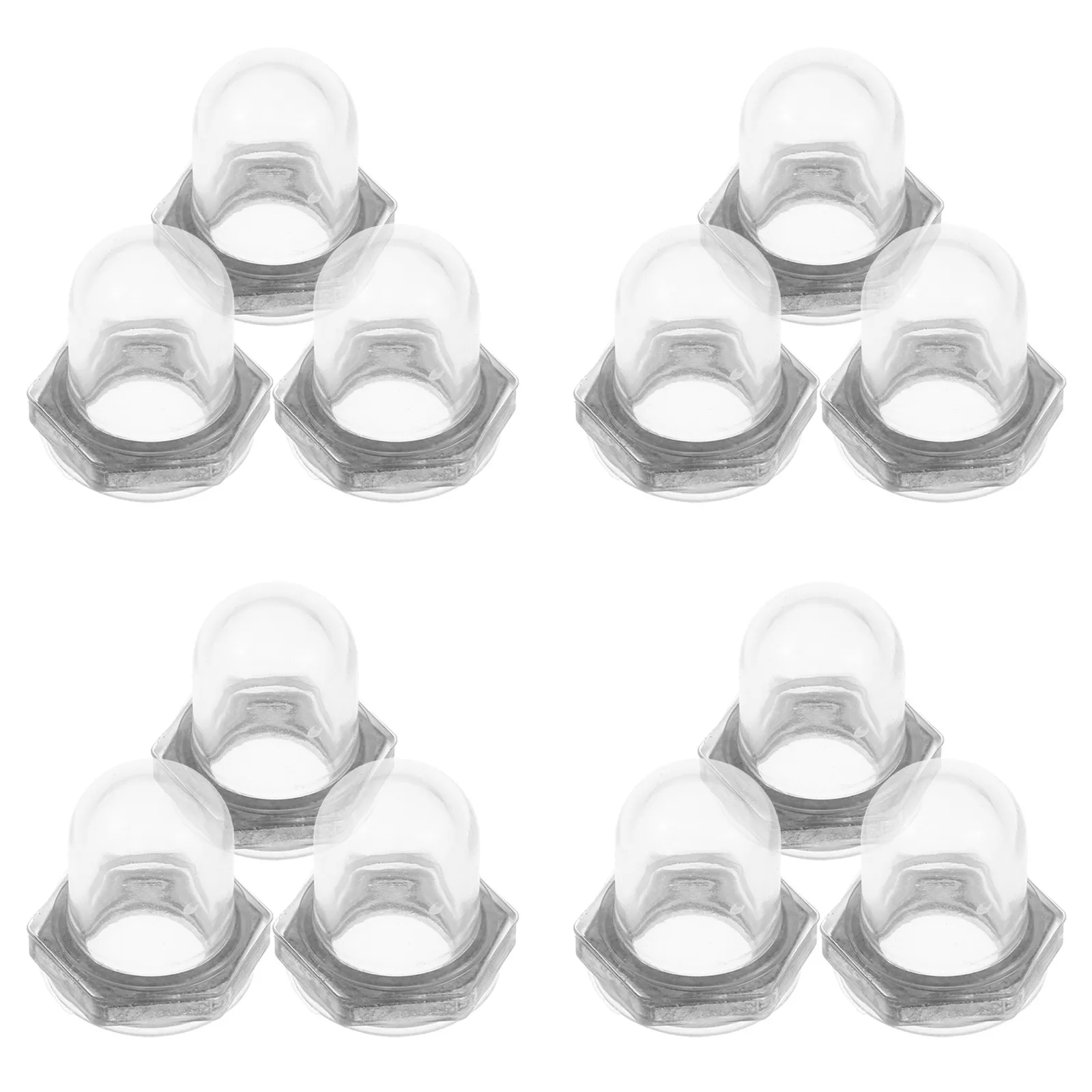 12Pcs Circuit Protection Metal Cap Waterproof Dustproof Metal Switch Cover for Industrial Power Equipment Overload Protector