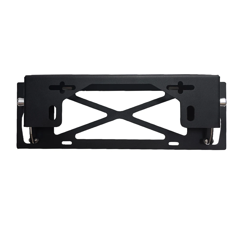 

SXMA JL1329 Retractable Black License Plate Frame for jeep JK JL Car Accessories