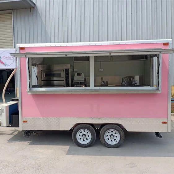 

Most Popular Street Towable Mobile Food Truck Cart Fast Food Trailer For Sale