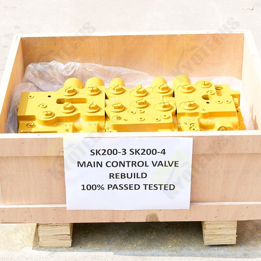 Kyotechs excavator SK200-3 SK200-4 hydraulic main control valve for kobelco excavator parts