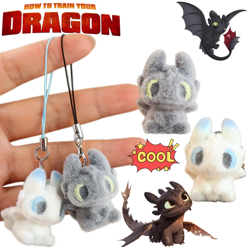 

Nerw How to Train Your Dragon Toothless Light Fury Mobile Phone Chain High Color Value Doll Couple Mobile Phone Case Bag Pendant