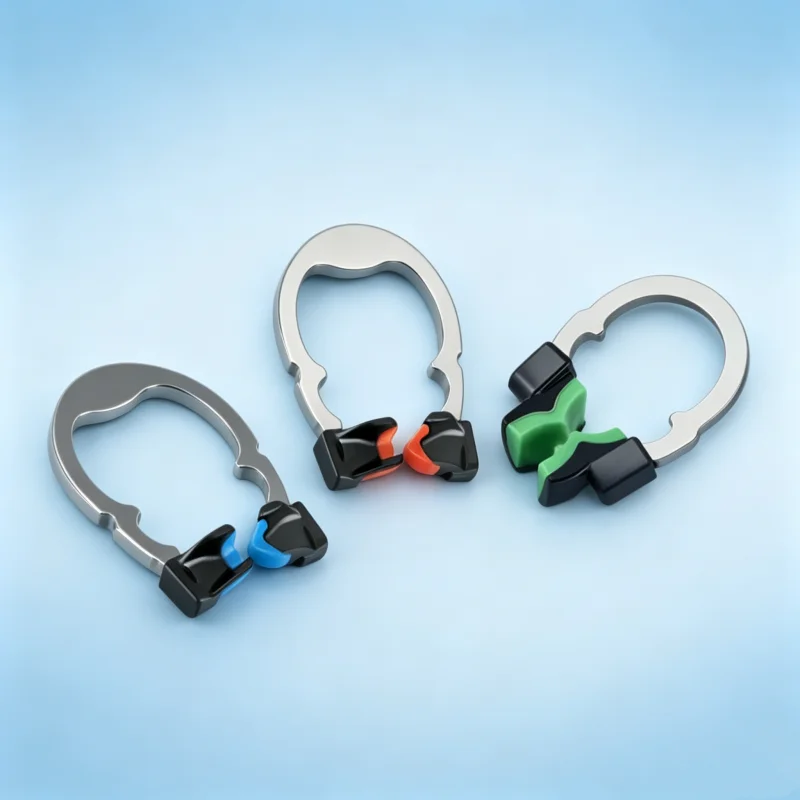 

Dental Sectional Matrix System: Nickel Titanium Clamping Ring and Contoured Wedge Set