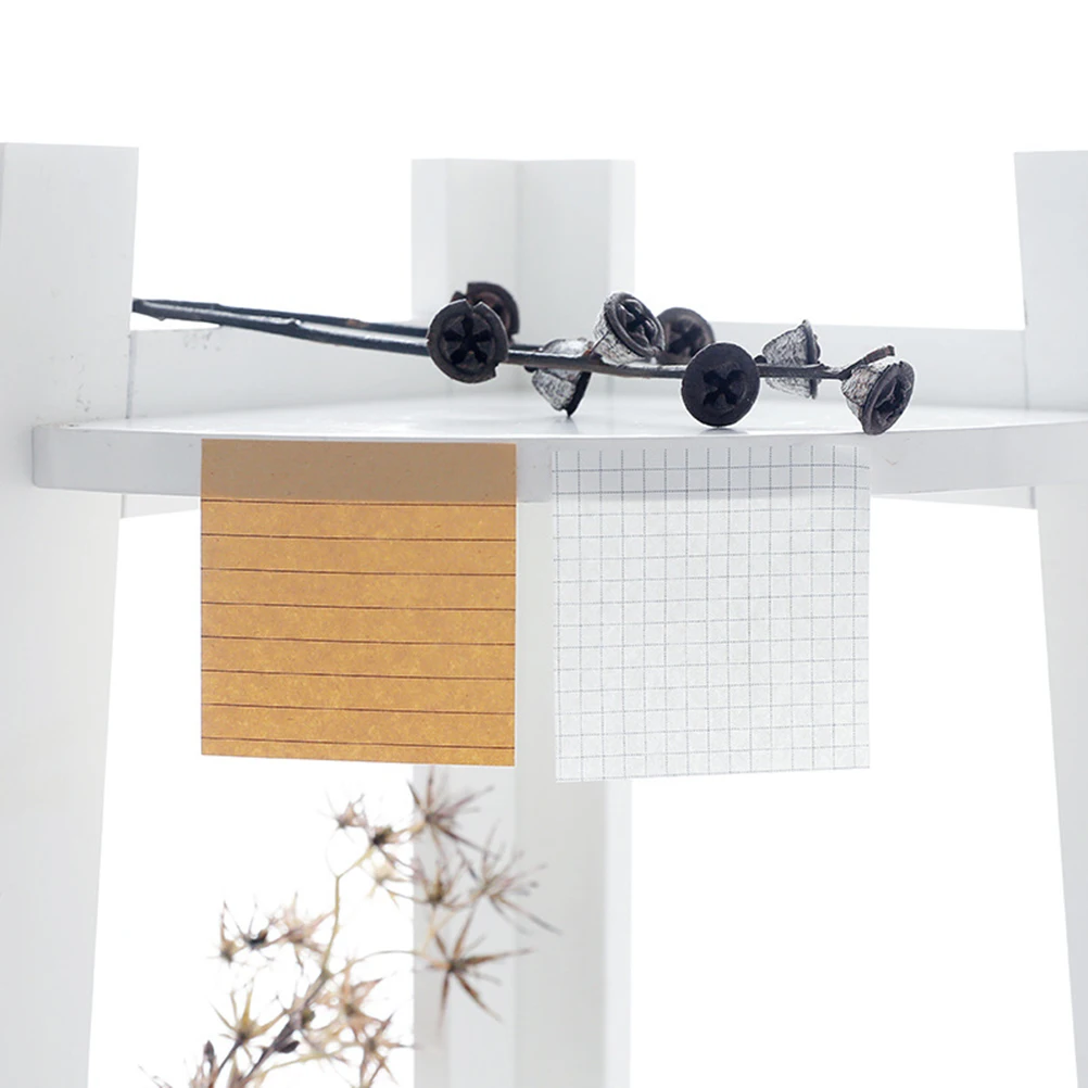 

7pcs Eco-Friendly Pads Adhesive Reminder Paper Office Supplies For Vertical Surfaces Square Note With