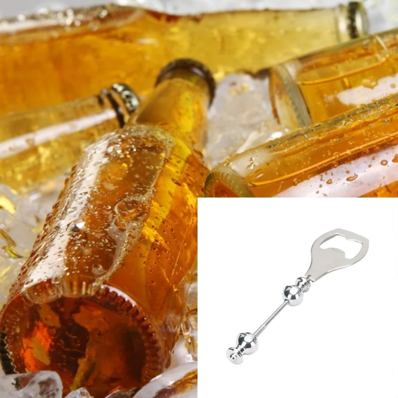 Stainless Steel DIY Beaded Beer Opener Men Gift For Holiday Party, Wedding, Bar Wholesale