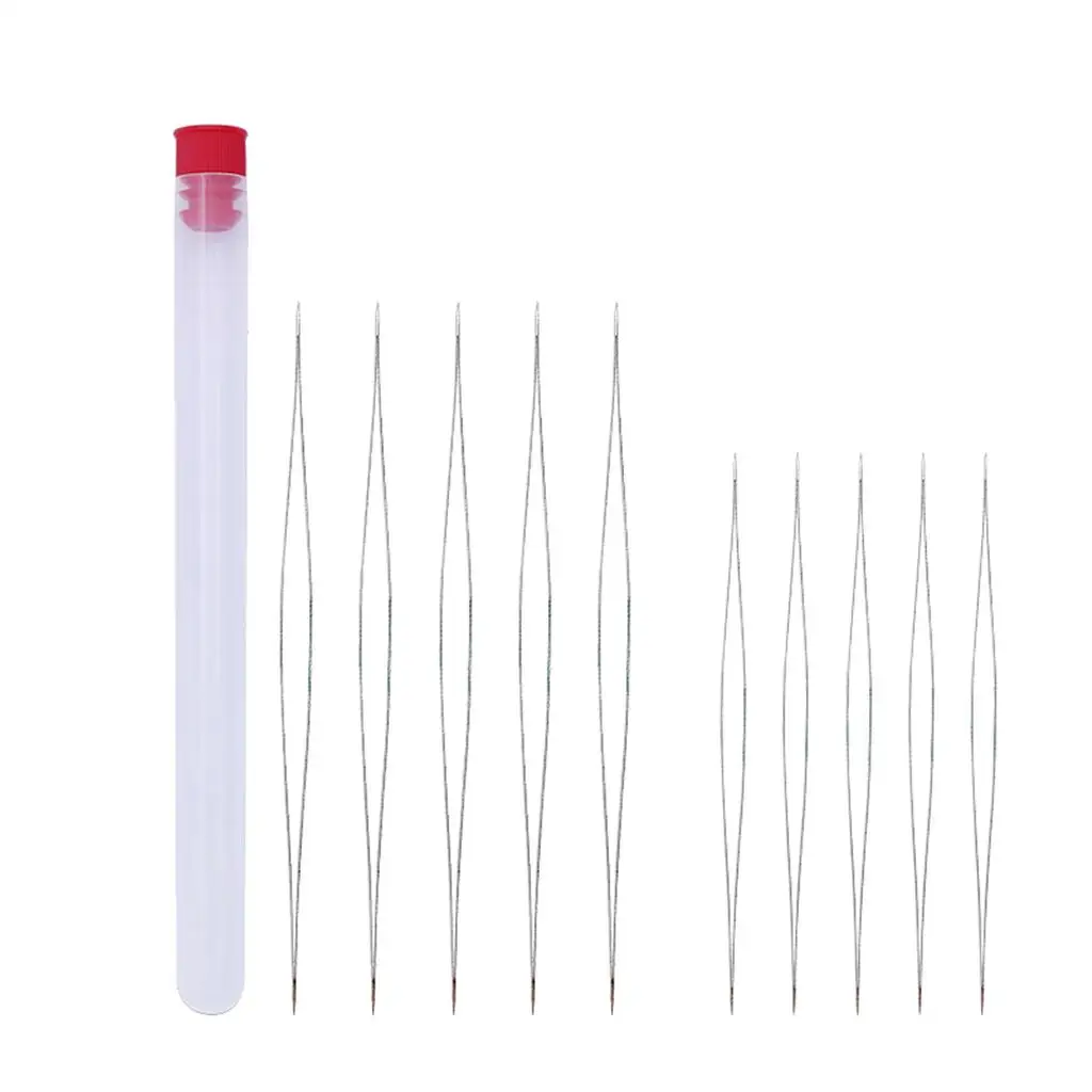 10 Pack Beading Needle Collapsible Embroidery Needle Earrings Bracelet