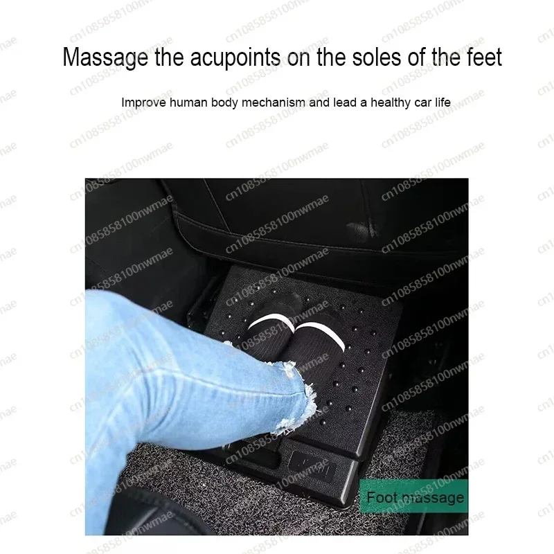 مسند قدم قابل للتعديل للسيارة مع مسند قدم مريح وقابل للإزالة