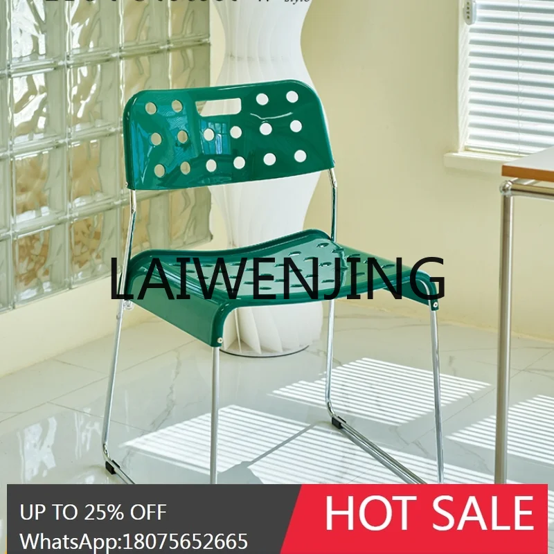 Internet Celebrity Plastic Stackable Dining Chair Household Small Apartment Cheese Simple Modern Chair