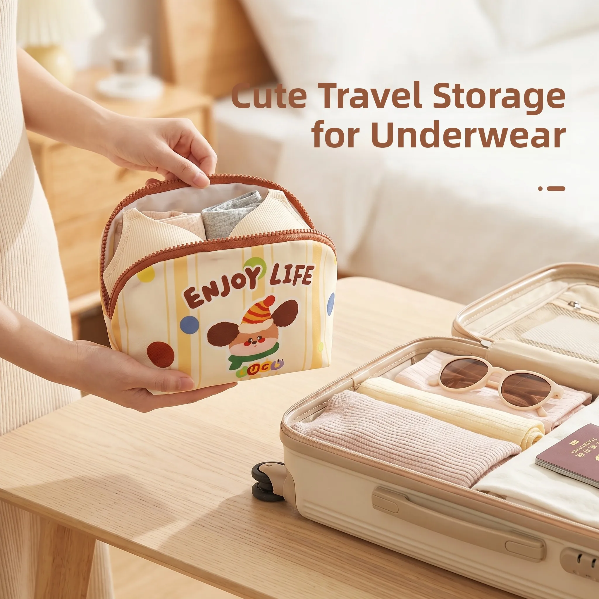 

Travel Convenient Carry Women's Underwear Special Storage Bag New Type Clothes Subpackage Organizing Bag for Luggage