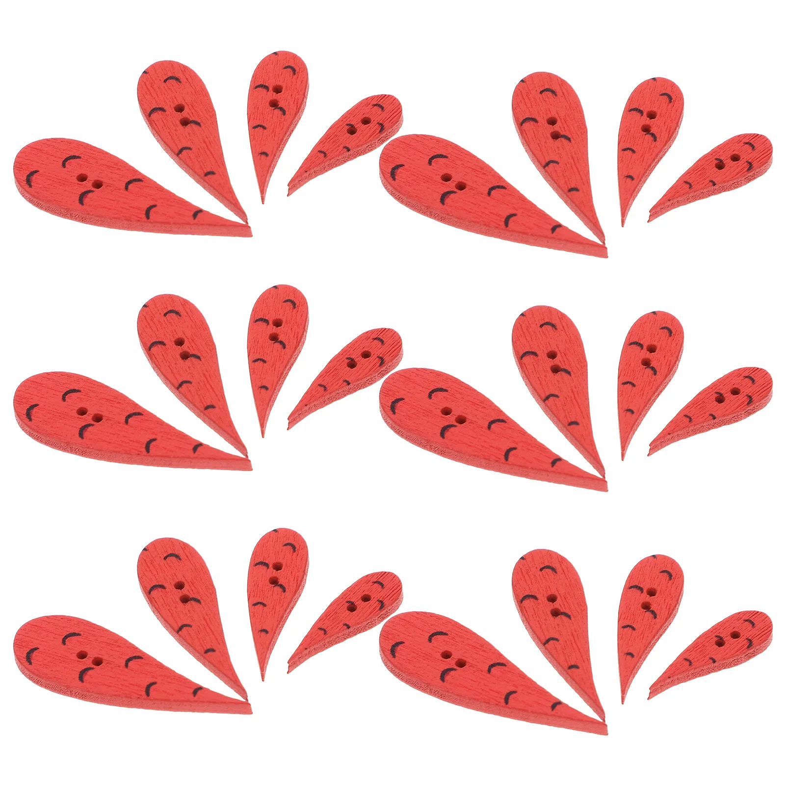 

200Pcs Carrot Nose Buttons Natural Wood Crafting Button Snowman Nose Decor Sewing DIY Accessories Wooden Buttons