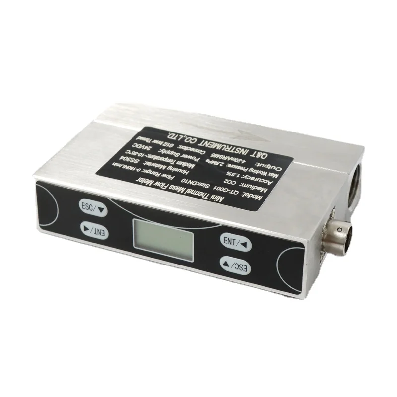 Variable area compressed air mass flow sensor, stainless steel 0.1L/min-3000L/min Flow range +/-1.5%