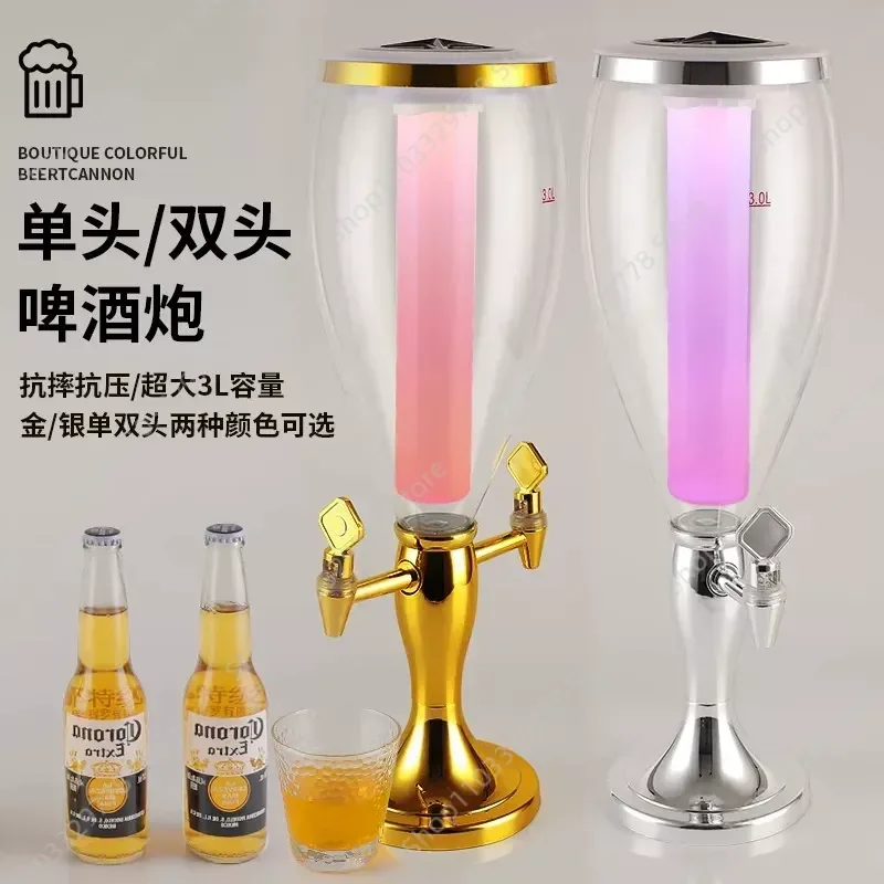 Elevate your bar or party experience with this impressive 3 Liter Beer Cannon and Wine Tower. Designed for both commercial