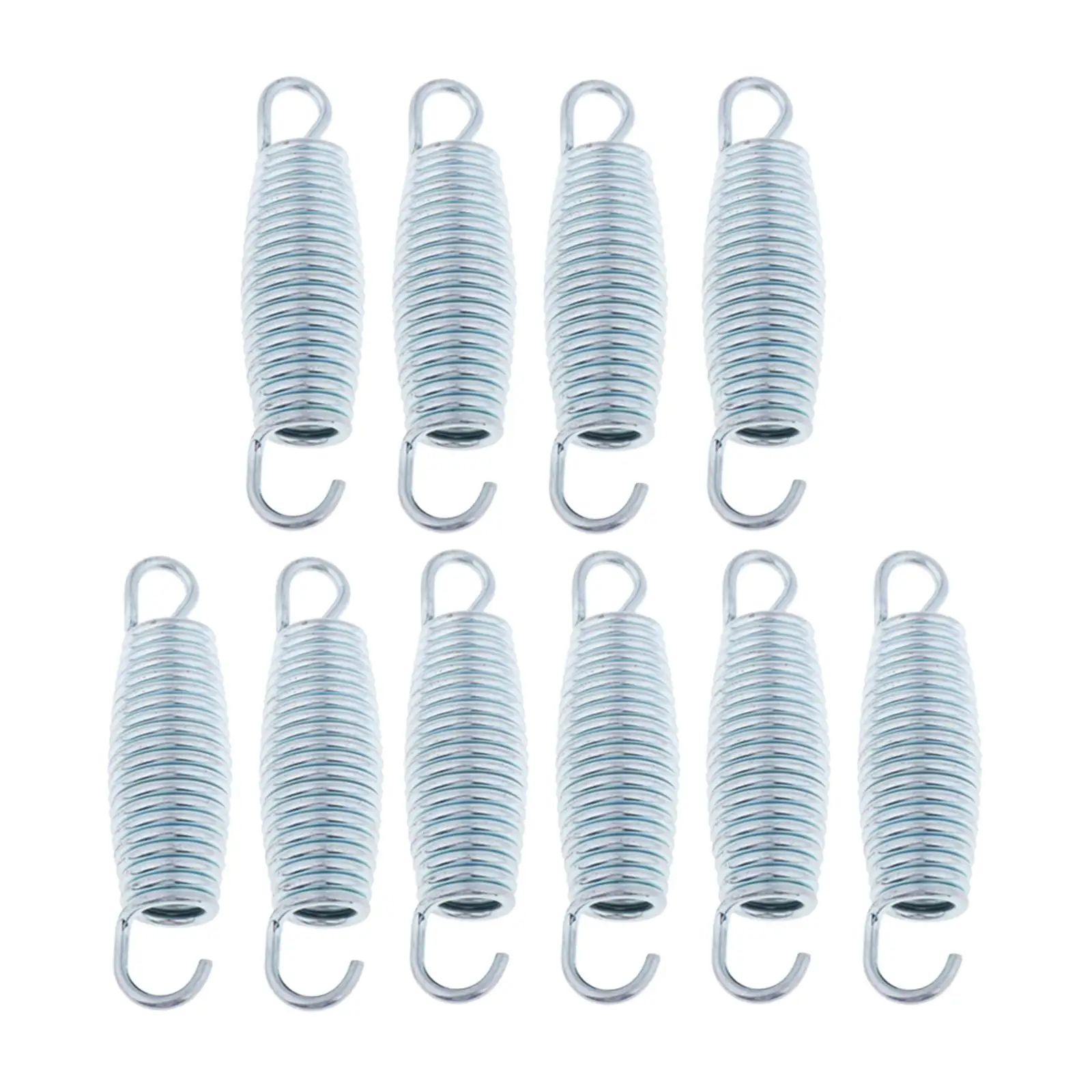10 Pcs Stainless Steel Chrome-plated High Strength Professional Trampoline Springs Trampolines Hardware Accessories 3.5-6.5''