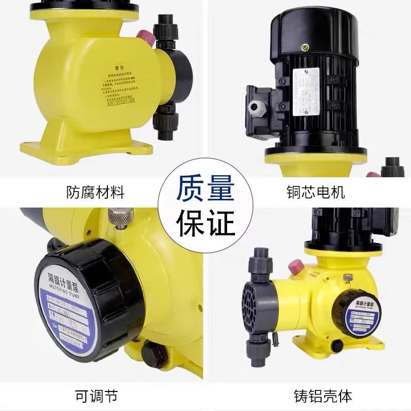 Bomba dosificadora de diafragma GM PVC/304/316/Ajustable 25-500