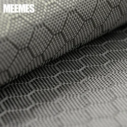 Honeycomb Weave Carbon Fiber Fabric, Hexagonal Cloth, Jacquard Lotes Use for DIY, 3K, 240G