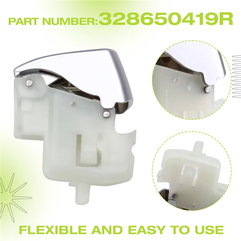 

A58X-328650419R Chrome Speed Head Button For Renault Koleos Kadjar Megane IV | 349206625R, 328652311R Car Gear Shift Knob