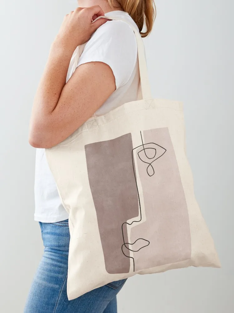 Abstract Tear - Line Art Tote Bag tote bag Women's shopper hand bag Canvas Tote