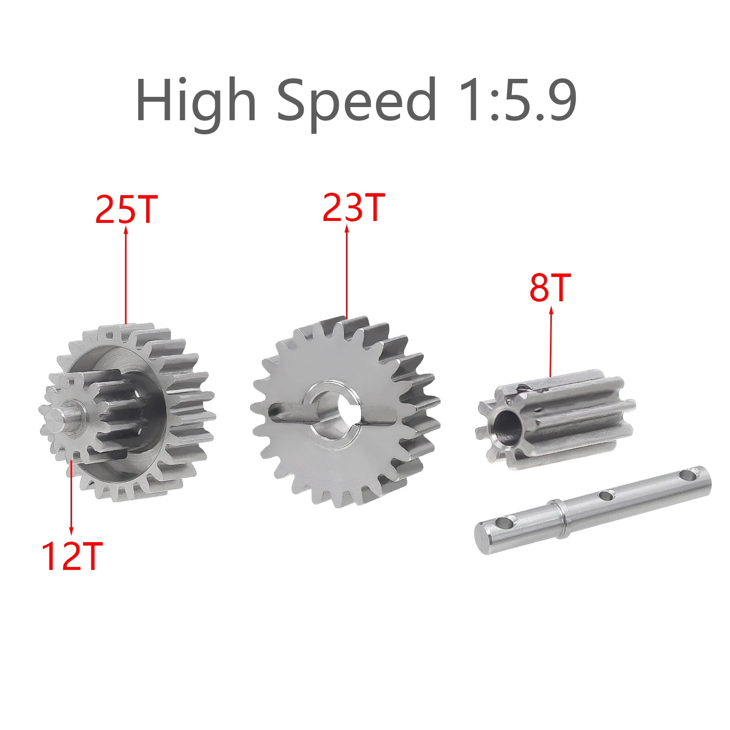 Ze stopu tytanu 1:6.9 1:10.54 skrzynia biegów zestaw narzędzi niskie/wysokie prędkość transmisji biegów dla 1/10 gąsienica RC RC4WD D90 SCX10