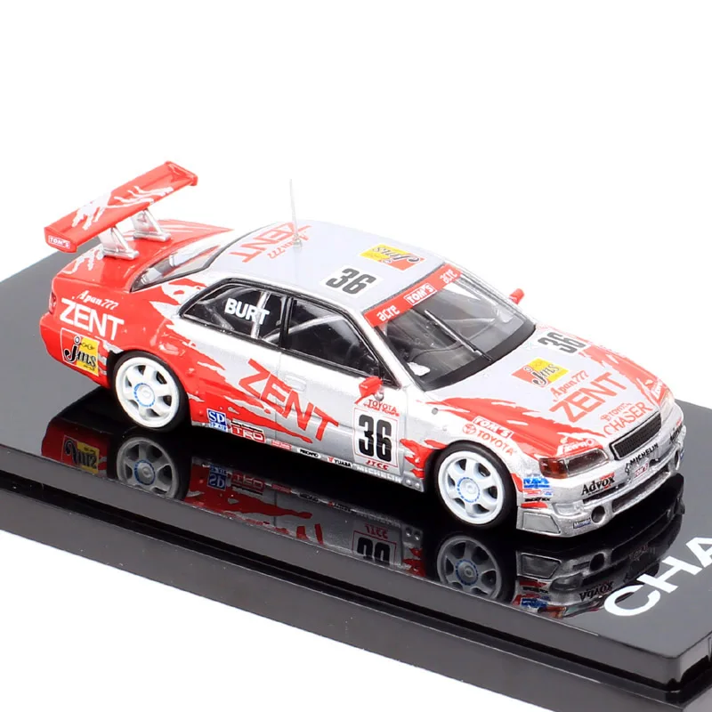 مقياس 1/64 تويوتا تشيسر 1998 JTCC ESSO # 37 زينت # 36 نموذج سيارة Tom's Touring GP Diecasts ولعبة المركبات هواية اليابان HJ64 نسخة طبق الأصل #5