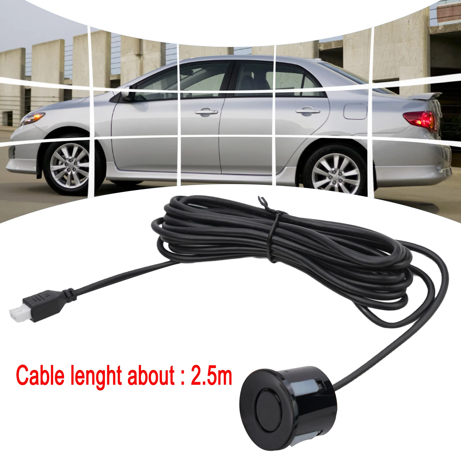 1x Sensors 22mm Car Parking Sensor Kit Reverse Backup Sound Response Probe Reversing Sensor Alarm Systems Security