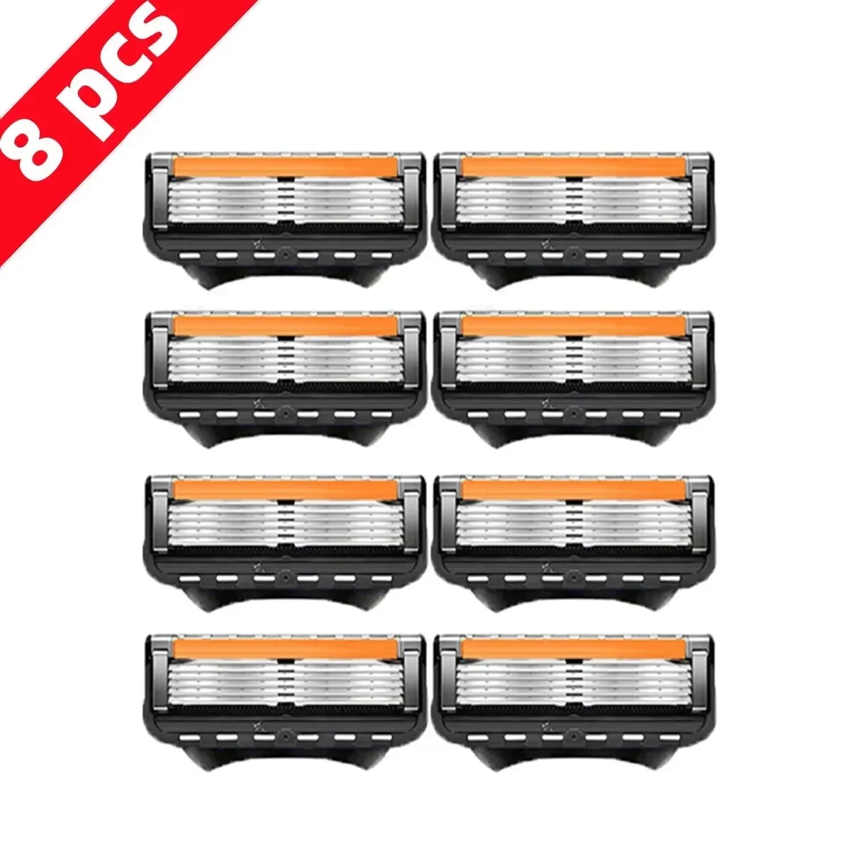 Shaving Razor 5-layer Blade Razor for Men Shaver Manual Razor Blade Kit Holder Shaving Handle Face Hair Remove Beard Compatible