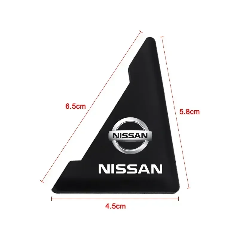 2pcs Car Door Corner Bumper Protector Covers Sticker for Nissan Juke GTR X-trail Sylphy Qashqai J11 Teana Note Navara Murano