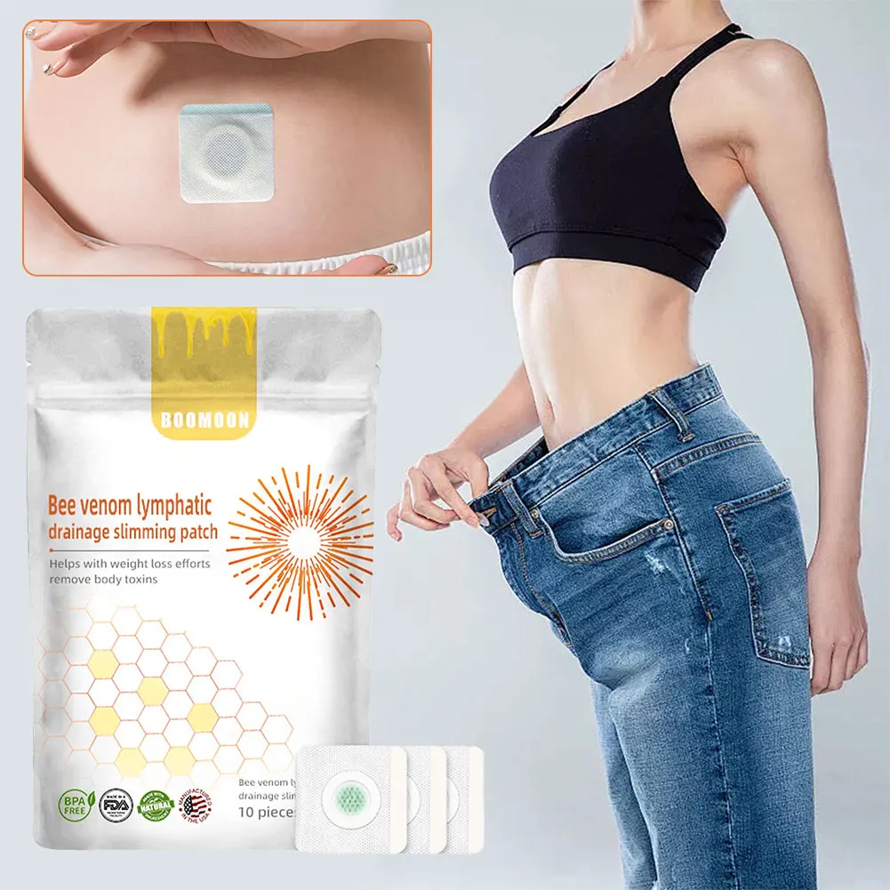 10-50Pcs Belly Slimming Patch Fast Burning Fat Improve Stomach Anti-Swelling Slimming Patch Detox Abdominal Bee Venom Patches