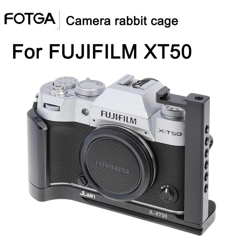 

Ручка FOTGA X-T50 L-образной формы для камеры FUJIFILM Fuji X-T50 с быстросъемной пластиной для отверстия для аккумуляторного отсека Arca