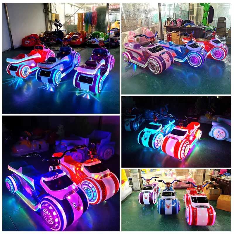 New Park Stall Children\'s Business Outdoor Double Electric Toy Car Amusement Equipment Motorcycles Bumper Car