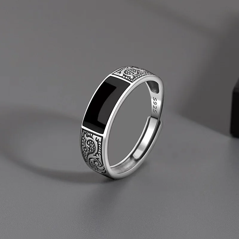 Bague en argent Sterling 925 pour hommes