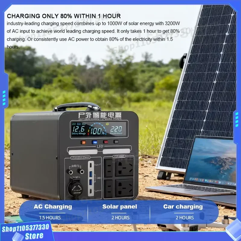 high quality Eu Us Local Warehouse Delivery Camping Power Station Portable Solar Generator Waterproof Power Station