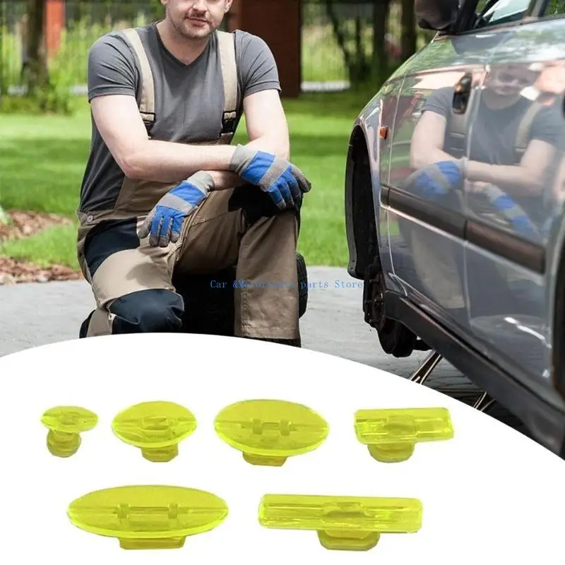 

Y9UC 6pcs Clear Vehicle Dent Repair Tabs Plastic for Versatile & Reliable Application
