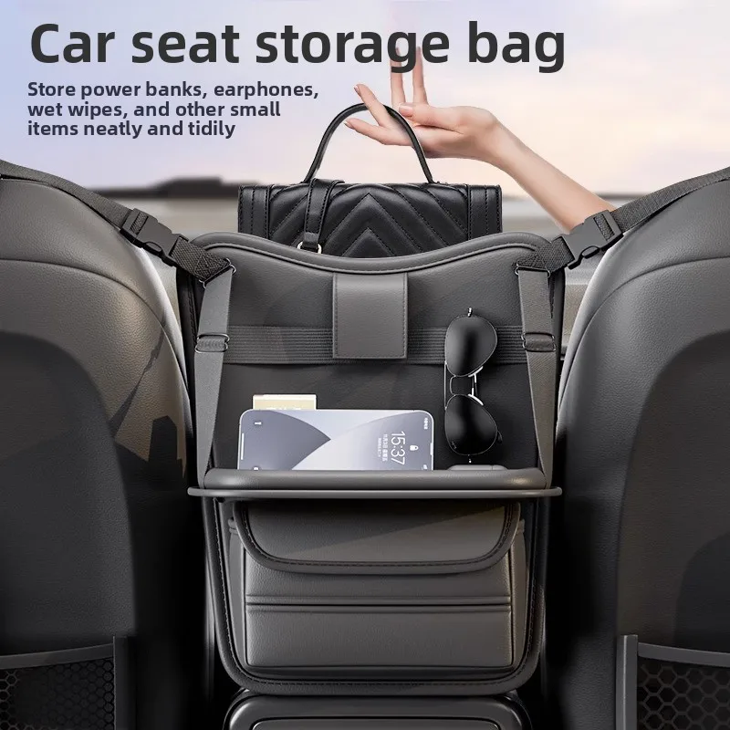 Multifunctional Car Seat Middle Storage Bag Front Seat Hanging Organizer Center Console Storage Bag Vehicle Interior Accessories