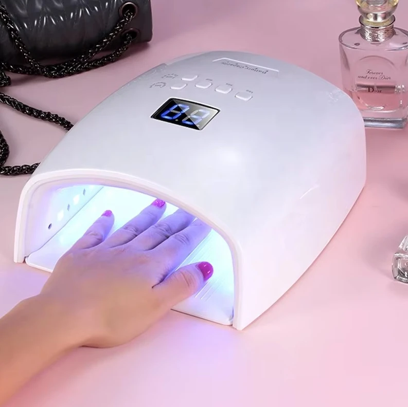 

New Strong 66 Watts Uv Private Portable Rechargeable Single Finger Drying Gel Battery Operated Pro Cordless Led Nail Lamp
