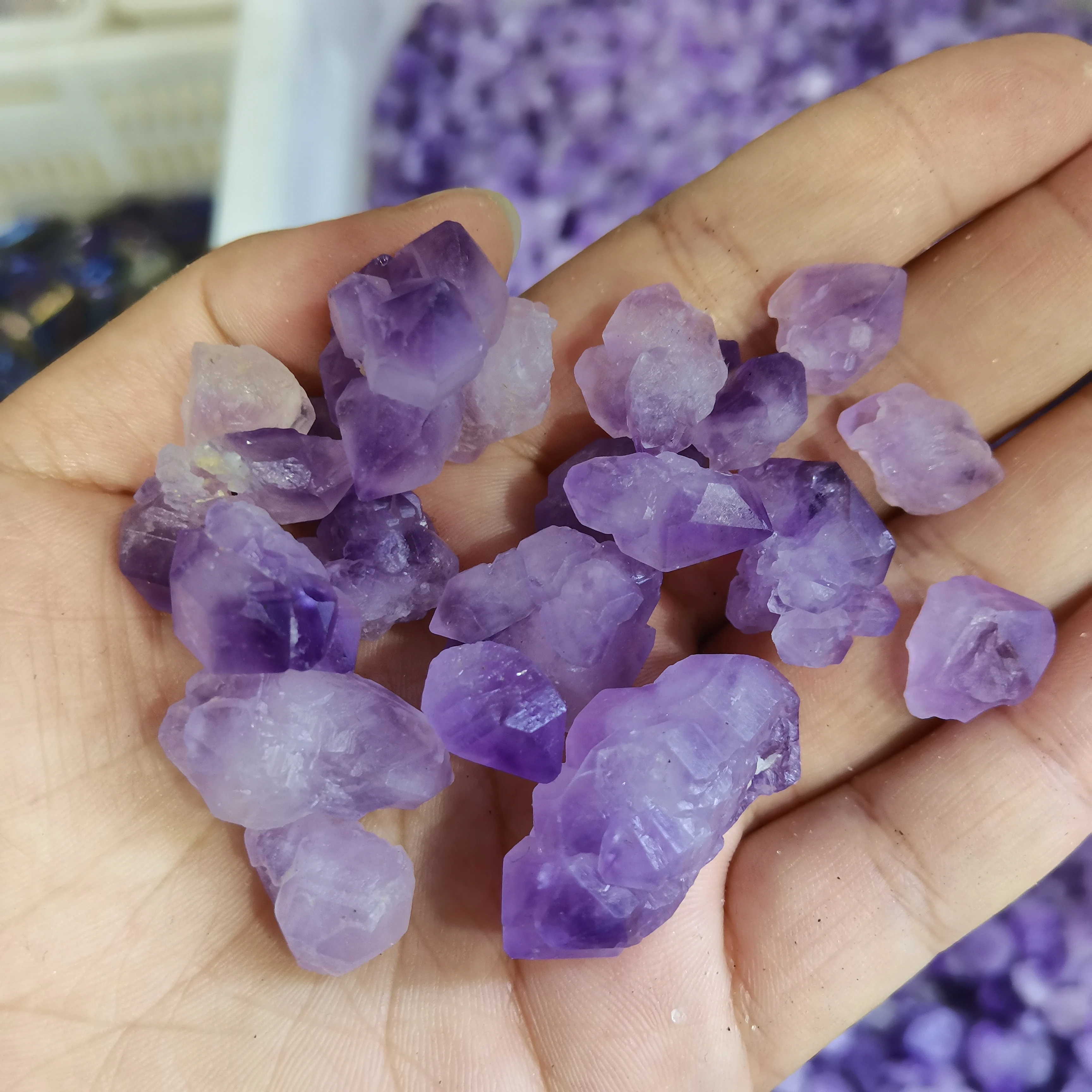 1000g energy stone 100% Natural purple amethyst crystal mineral reiki healing amethyst gemstone crystal Aquarium Decoration