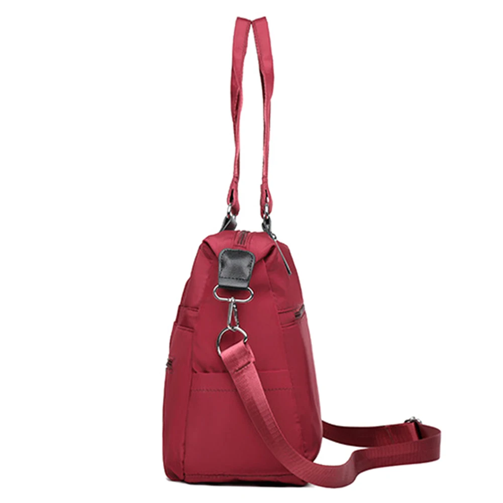امرأة خمر حقيبة يد عادية Crossbody حقيبة كتف نايلون مقاوم للماء حقيبة ساع للسيدات حقيبة قطري محافظ السفر #6