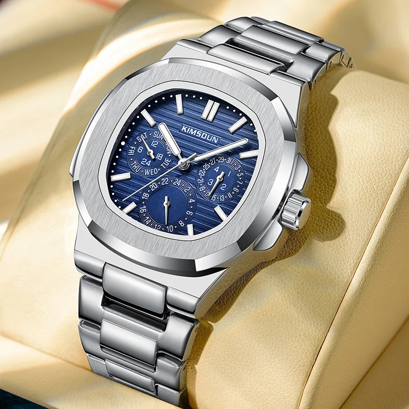 MAYZHISU Reloj de cuarzo de lujo para hombre de negocios, relojes clásicos Retro no automáticos para hombre, reloj de pulsera con fecha para hombre